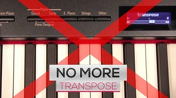 How to STOP using the TRANSPOSE button