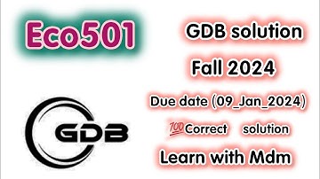 Eco501 GDB solution fall 2024 final term | Eco501 GDB solution | Eco501 GDB |