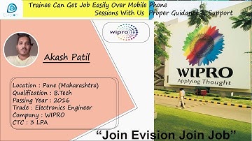 Congrates ,Akash Patil |Electronics Engineer |Salary 3 LPA |Got Selected in WIPRO as System Engineer