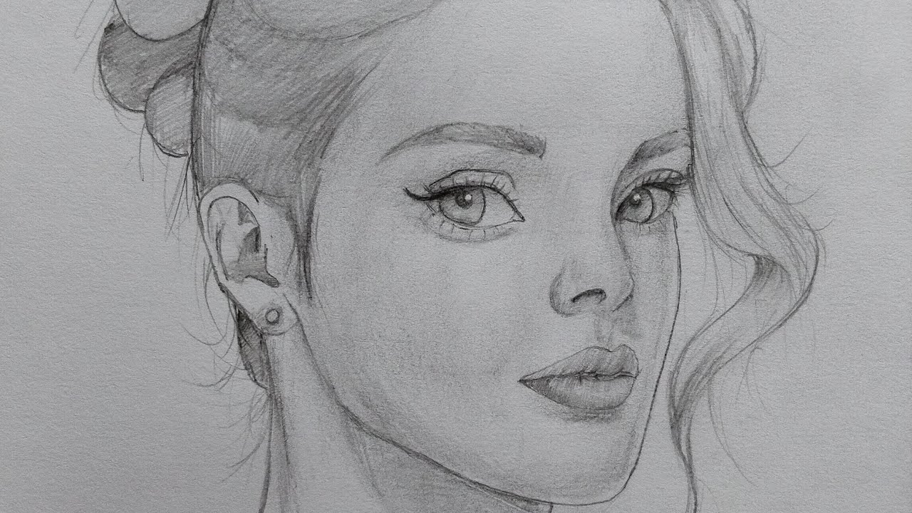 Drawing technique for face Drawing using the Loomis Method