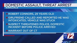 Man wanted out of Connecticut arrested after domestic incident