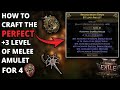 How to Deterministically Craft Amulets in Path of Exile 2 - +3 Level of Melee Amulet Crafting Guide