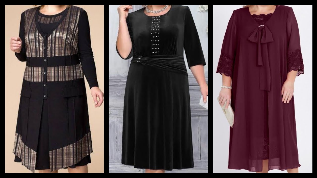 Gorgeous Unique and beautiful Plus size ladies dress designs ideas 2021.
