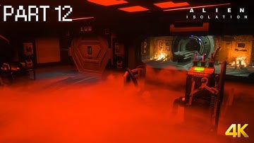 Alien: Isolation Walkthrough Gameplay - Part 12 -  Find Samuels (4K60fps) (Robots Encounter)