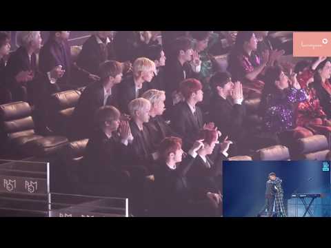 Wanna One reaction to BTS & Charlie Puth - We Don't Talk Anymore (2018 MGA)