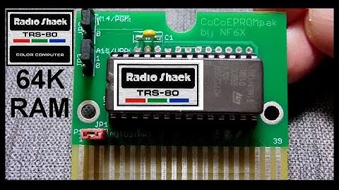 TANDY TRS-80 - CoCo2 #2 - 64K Upgrade and DIY Game Cartridge Build.