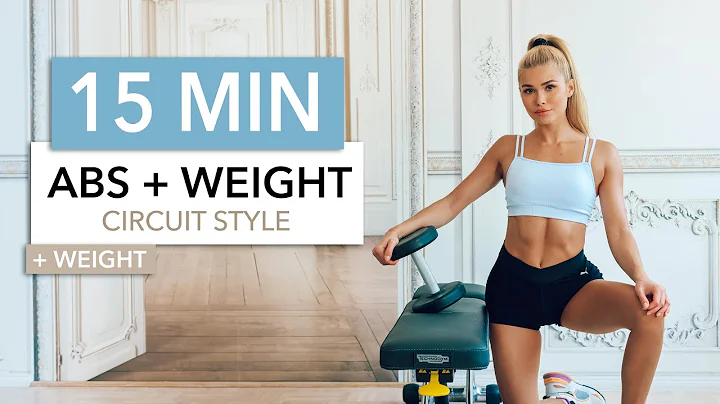 15 MIN ABS + WEIGHT, Circuit Style, Weight Lifting...