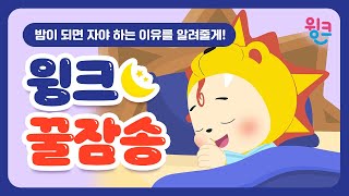 윙크 꿀잠송 | 더 놀고 싶어도 잠을 꼭! 자야 하는 이유 😴 | 윙크 생활습관송