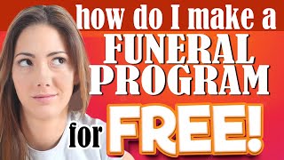How Do I Make A Funeral Program For Free? screenshot 3