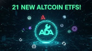 21 NEW Crypto ETFs Filed! (Cardano Staking GOES MAINSTREAM)