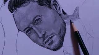 Tiger Shroff realistic drawing//sketch of tiger Shroff body//how to draw tiger Shroff #shortdrawing