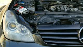 HOW TO CHANGE & REPLACE SERPENTINE BELT ON CLS500