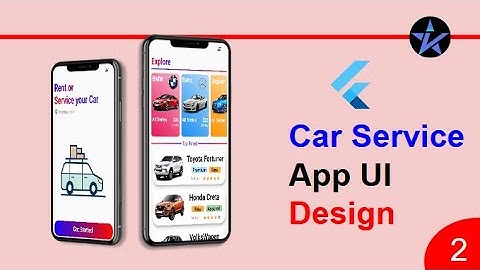 Flutter Car Service App | Part-2 | Sample UI Screen | Flutter app to rent or service your car