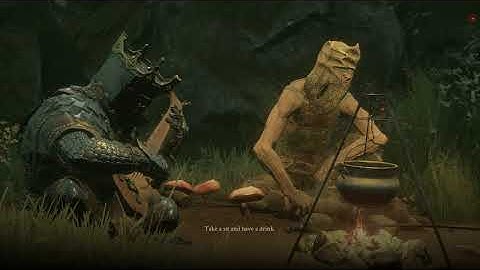 Mortal Shell - Fallgrim: Give Baghead Roasted Rat & Superior Moonshine Secret Ending Cutscene (2020)