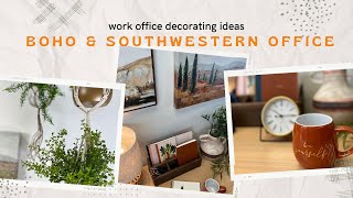 Boho Office Southwestern Office | Work Office Decorating Ideas | Office Decorating Ideas At Work screenshot 3