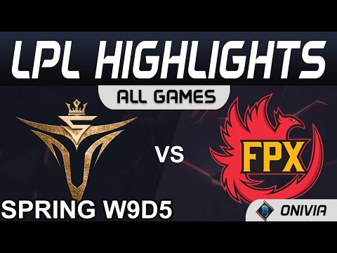V5 vs FPX Highlights ALL GAMES LPL Spring Season 2021 W9D5 Victory Five vs FunPlus Phoenix by Onivia