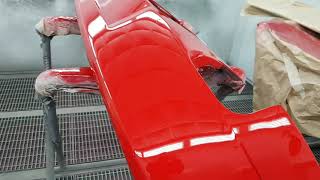 Ferrari 456 full repaint.  Полная покраска феррари 456.