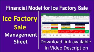 Sale management software for ice factory business in ms excel | Financial Model Excel Template screenshot 2