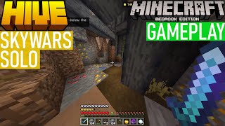 SKYWARS SOLO GAMEPLAY - THE HIVE MINECRAFT BEDROCK