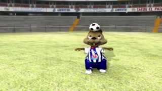 Animación De Mascota 3D Pachus, Club De Futbol De Primera Division Pachuca