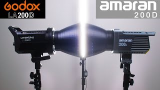 Aputure Amaran 200D VS GODOX LITEMONS LA200D - Best Youtube Light - Godox vs Aputure