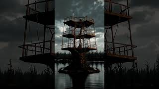 The Abandoned Watchtower in the Swamp | AI Generated