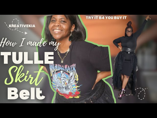 How I made my Tulle Skirt as a belt | Tulle Skirt Diy - YouTube