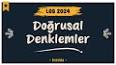 Doğrusal Denklemler ve Eşitsizlikler ile ilgili video