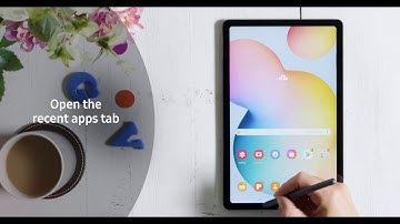 Samsung Galaxy Tab S6 Lite - Using the Split Screen function.