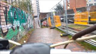 GRAND UNION CANAL DIGBETH BIRMINGHAM CYCLE THROUGH DECEMBER GLOOM