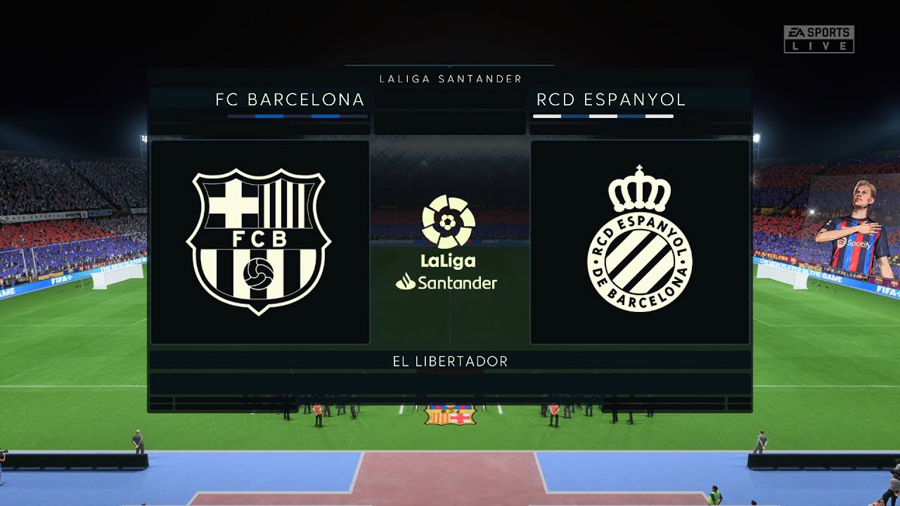⚽ Barcelona vs RCD Espanyol ⚽ | La Liga (31/12/2022) | Fifa 23