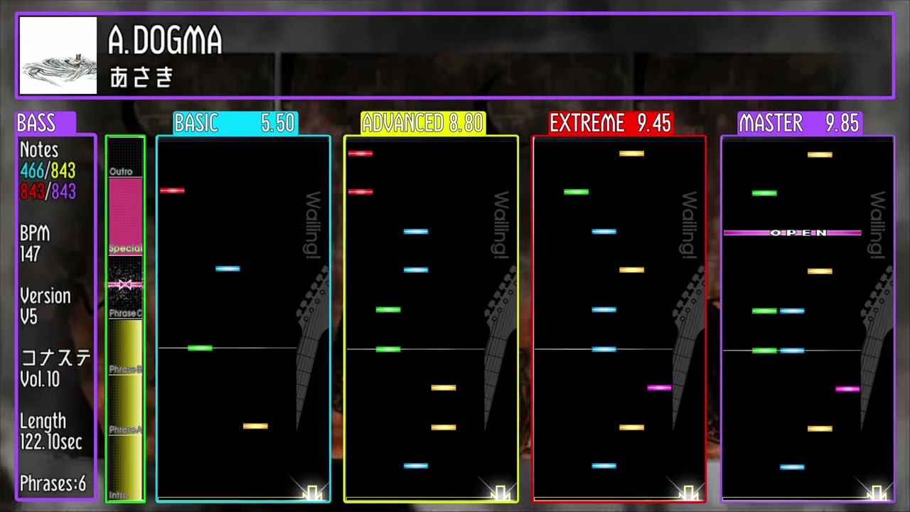 【全難易度鑑賞】A.DOGMA【BASS】