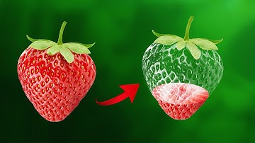 🍓 Strawberry Manipulation - Make Transparent Effect | Photoshop Tutorial