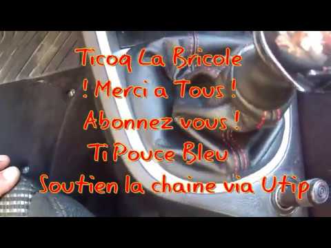 Installation pommeau et soufflet levier de vitesse Peugeot 307cc