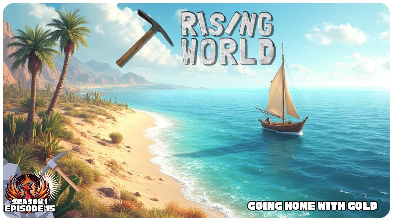 Rising World S1E15 | Going Home with Gold | Open World Survival Gameplay