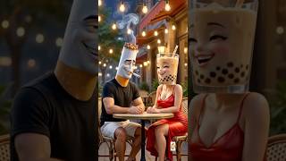 Milk Tea’s Secret Double Life 😱☕💔#aianimation#ai#fruitsstories#aifruits#viral#talkingfruits