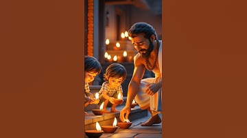 He Shared Light, Not Just Diyas 🪔❤️ | Al animation,,3d animation story | #shorts #ai #animation