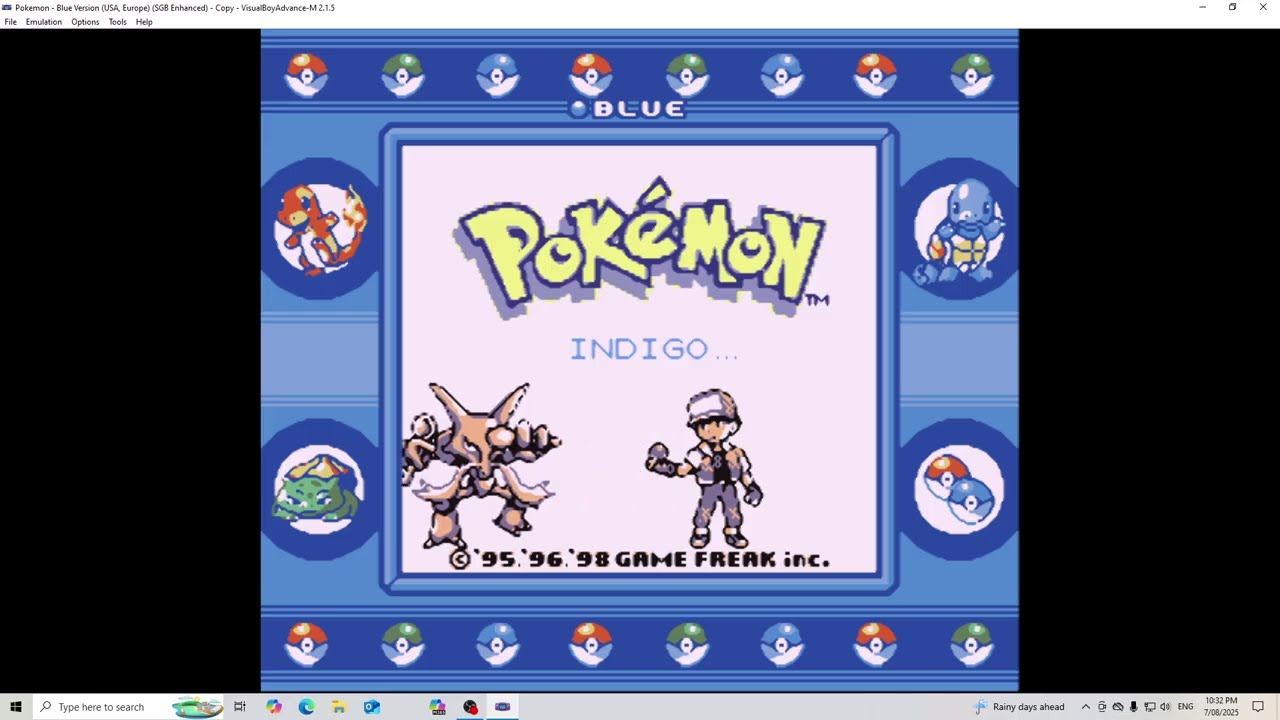 Pokémon Rom Hack: Intense Indigo Blind Playthrough: Part 1: Get a squad and reaching the first gym