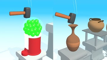 Hammer Flip! Very Satisfying And Relaxing ASMR Slicing Game