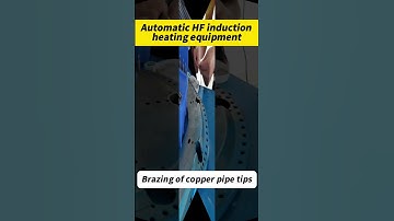 Brazing of copper pipe tips #inductionheater #brazing #brazingmachine #inductionheatingmachine