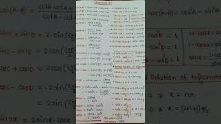 Trigonometry formula #study #formula #maths #trignometry #students #motivation #tranding #explore
