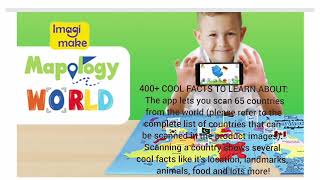 Imagimake Mapology World AR - Augmented Reality Wildlife; Maps Educational Toy
