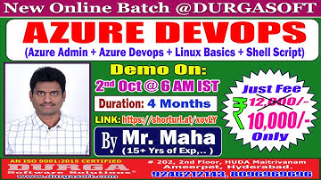 AZURE DEVOPS Online Training @ DURGASOFT