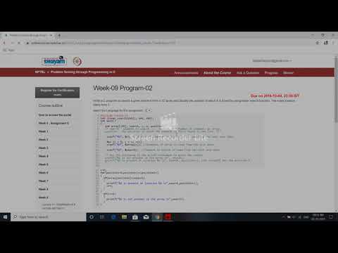 Week 9 programming 1,2,3,4,5 Problem solving through programming in c