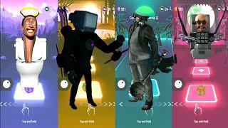 Skibidi Toilet 🆚 TV Man Titan 🆚 Mace Cameraman 🆚 Scientist Skibidi Toilet | Tiles Hop Fun Ball screenshot 2