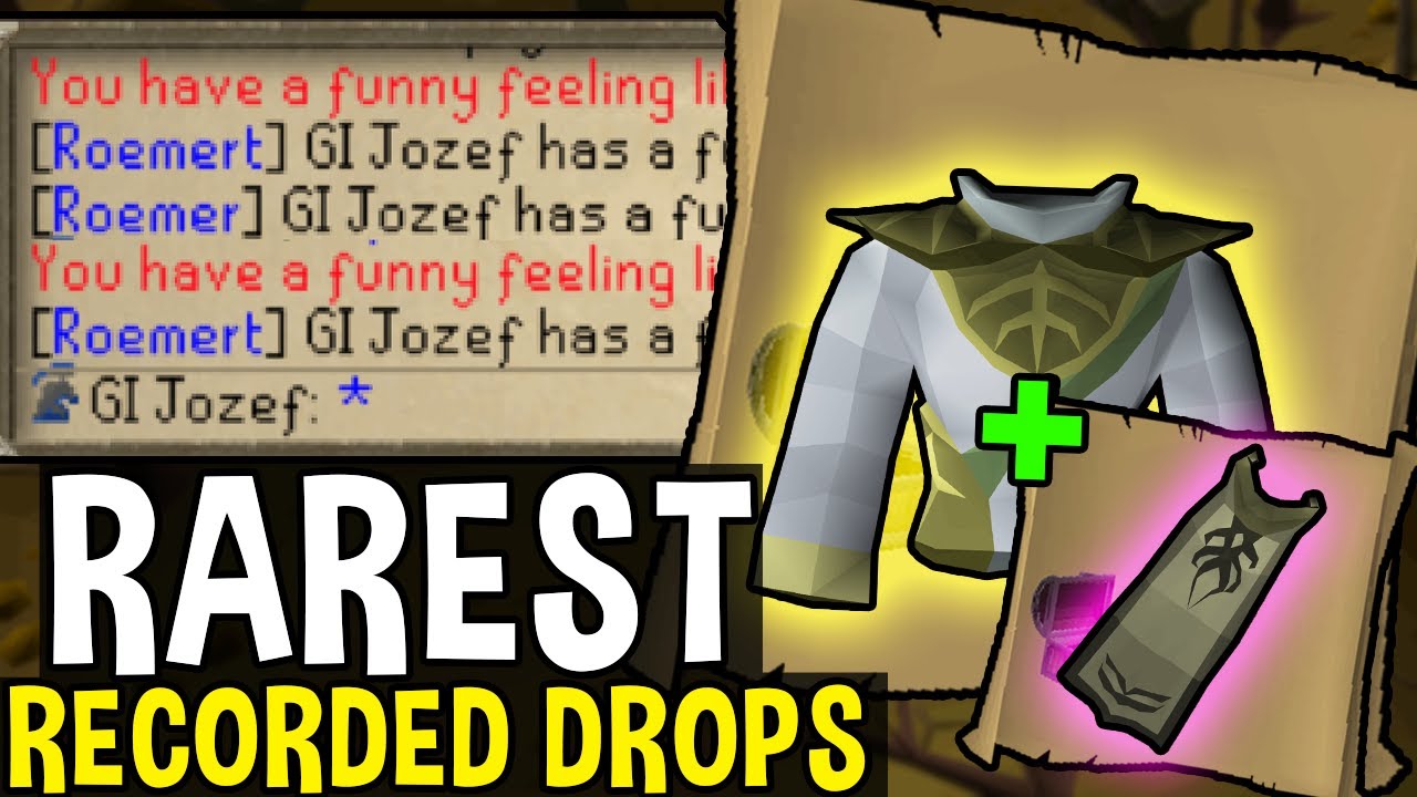 These are the Rarest Drops in Oldschool Runescape History! #19 - YouTube