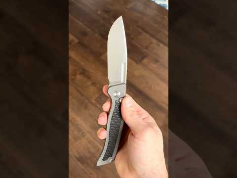 Twosun TS329 Vandal Lee Atherton LuvThemKnives M390 Titanium Button Lock, CF Knife  LTK