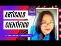 ◀️🥇CÓMO HACER UN ARTÍCULO CIENTÍFICO DE INVESTIGACIÓN PASO A PASO (ESTRUCTURA) 🌟 🌟🌟(2021)🌟 TUTORIAL