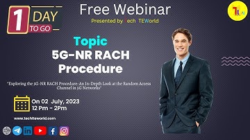Free Webinar on 5G-NR RACH Procedure _2nd July 2023