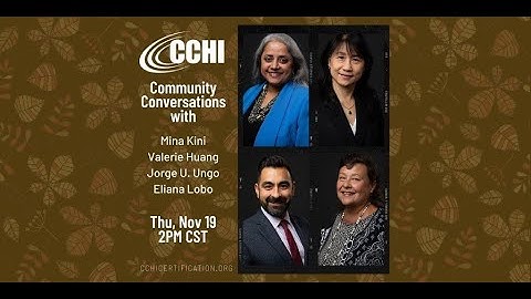 CCHI Community Conversation 1: Nov 19, 2020